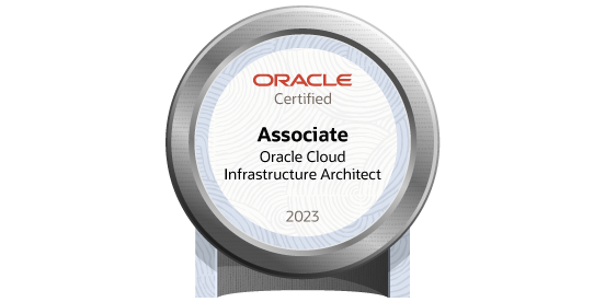Oracle Cloud Infrastructure Certificate Badge